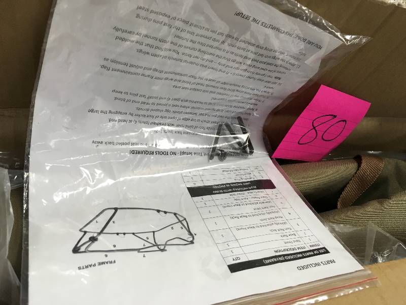 lot 80 image: Guide Gear Deluxe Waterfowl Hunting Blind Mossy Oak open box not used