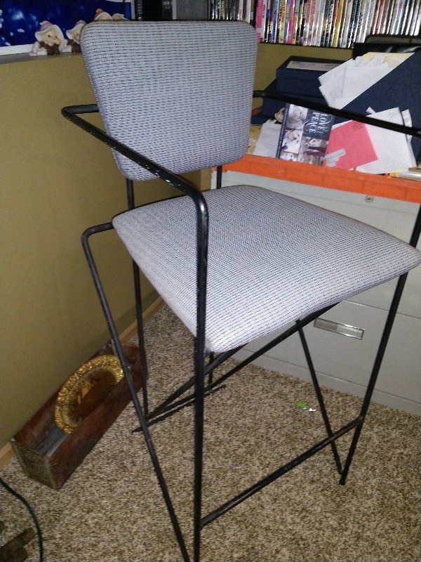 lot 22 image: Ornate Steel Chair