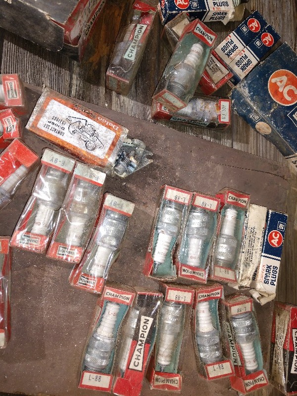 lot 52 image: New Old Stock Spark Plugs