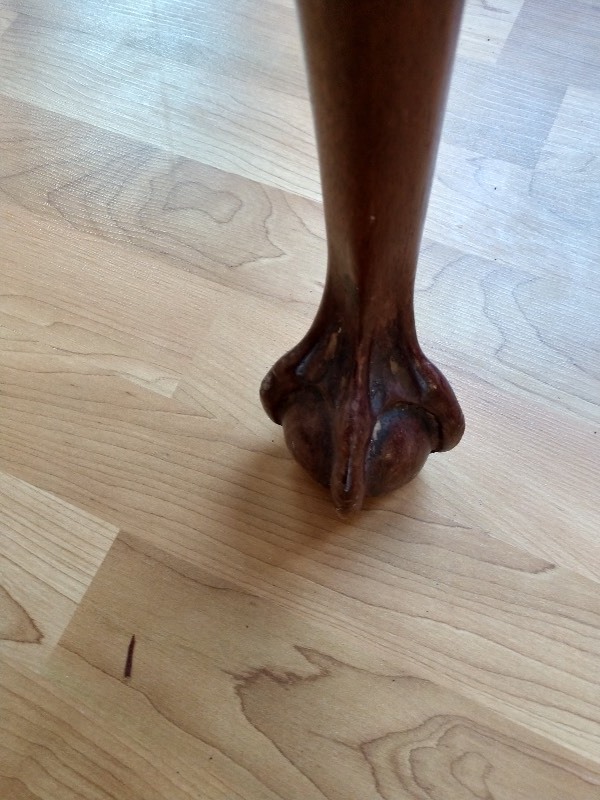 lot 64 image: Claw Foot Console Table. 