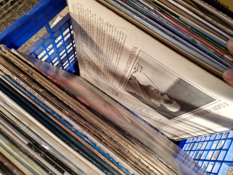lot 67 image: Vinyl Records (Blue Crate)