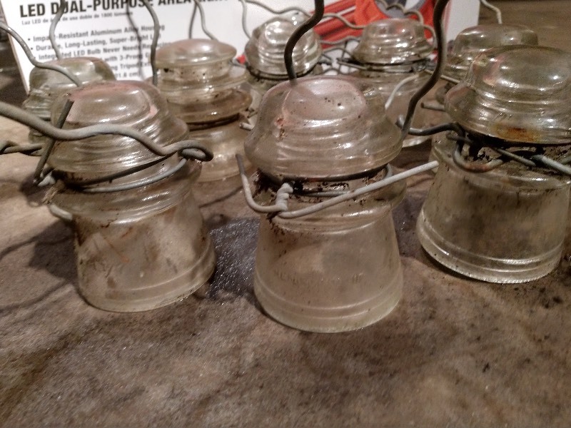 lot 70 image: Glass Insulators  (10)