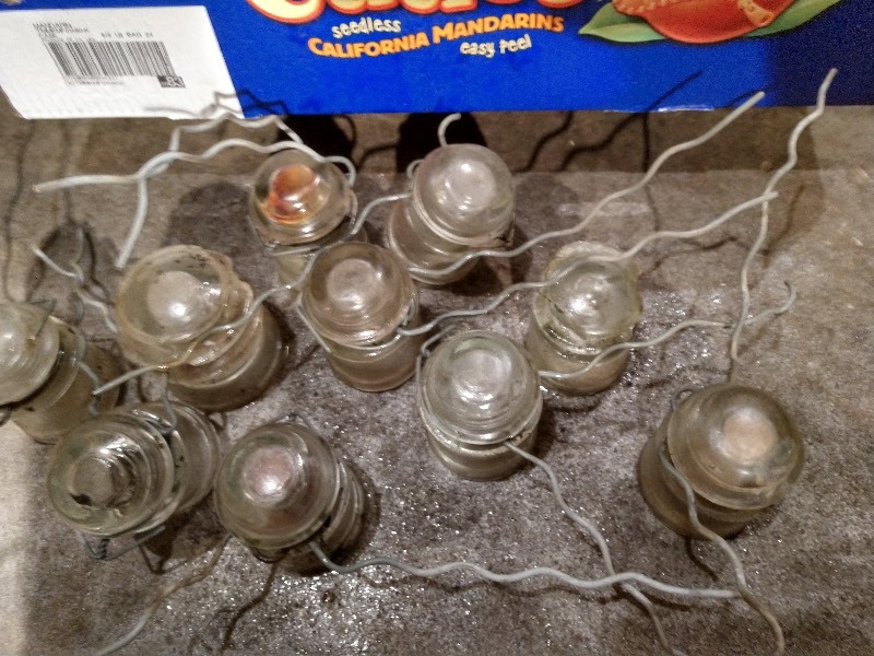 lot 73 image: Glass Insulators  (10)