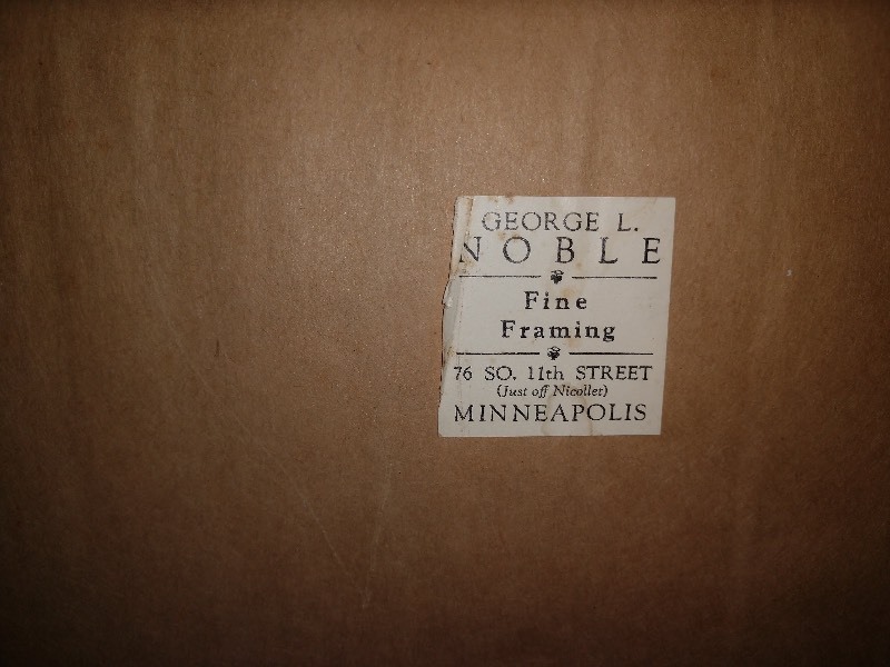 lot 102 image: Beate Hoplner St. Thomas 1957 Framed Painting