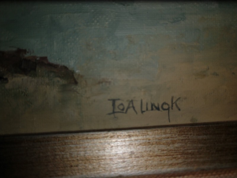 lot 103 image: Signed IoA Linck Landscape Print Framed