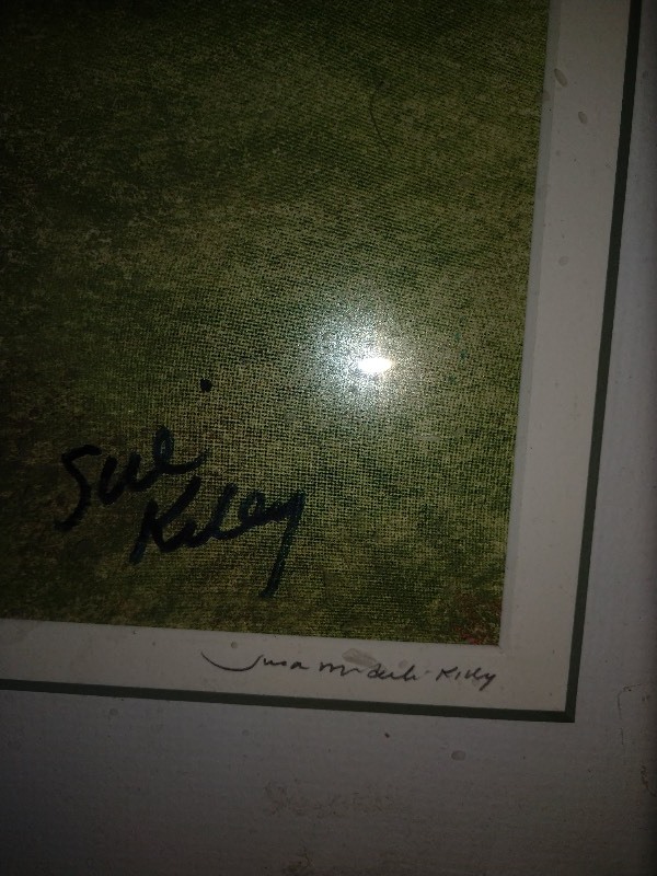 lot 104 image: Susan Mordawski Kiley Drawing of Golfing Scene