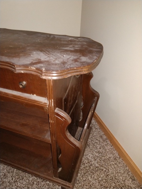 lot 111 image: Wood Magazine Nightstand 