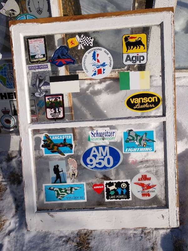 lot 132 image: Windows w Stickers