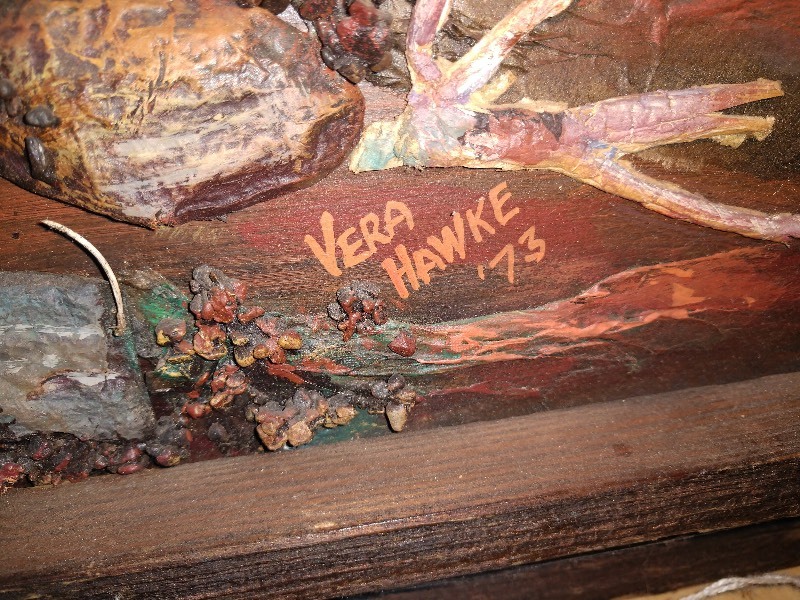 lot 122 image: Outsider Folk Art Signed Vera Hawke 73