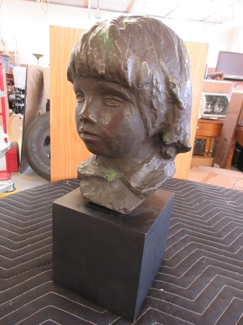 BUST OF COCO BY RENOIR-REPRODUCTION