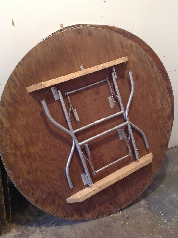 Five Foot Round Folding Table - One Table