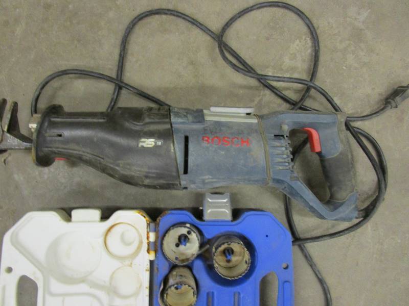lot 38 image: Bosch Sawzall & Lennox Hole Saw Kit