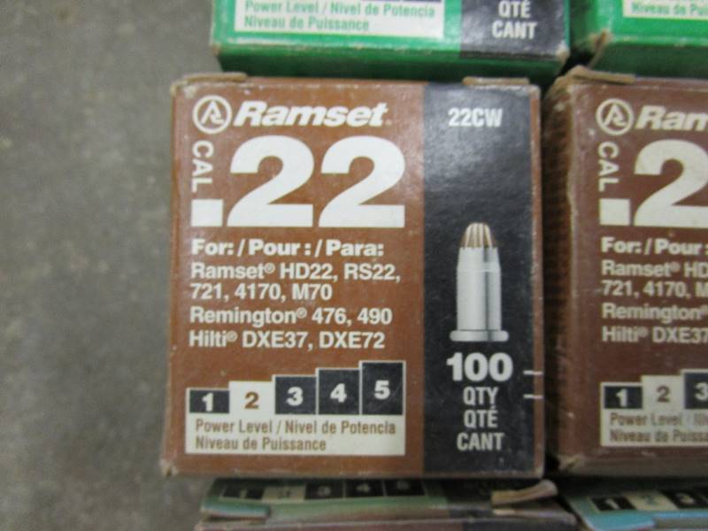 lot 57 image: (36) Boxes .22 cal Firing Loads
