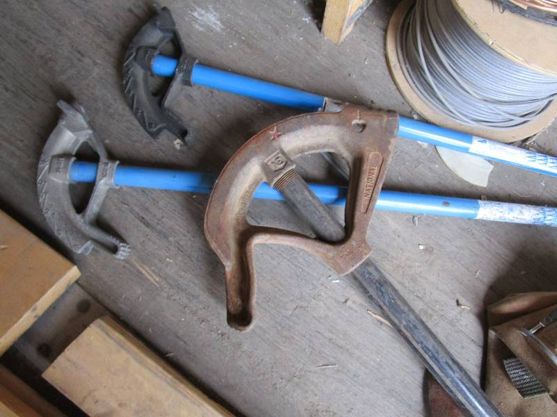 lot 70-A image: Conduit Benders & Tool Belts