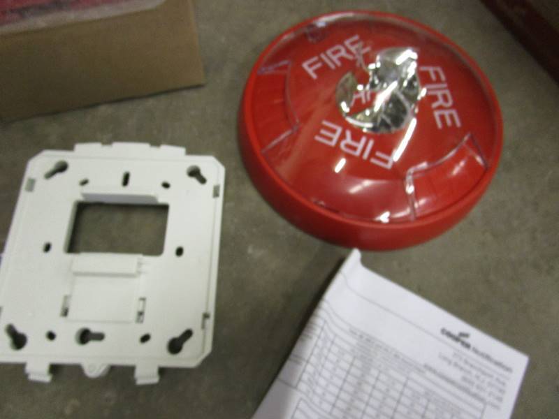 lot 75-A image: (10) (New) Fire Alarm System Strobe Lights