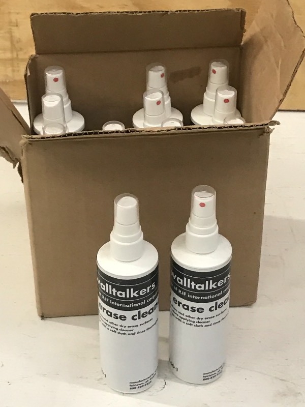 lot 40 image: New Case Of Dry-Erase Board Cleaner...
