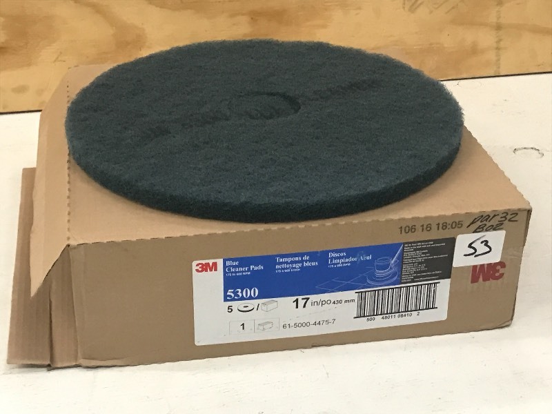 lot 53 image: New Case Of 3M Blue Cleaner Pads, #...