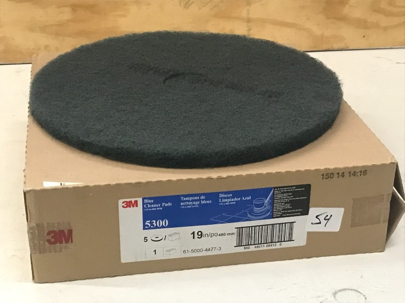 lot 54 image: New Case Of 3M Blue Cleaner Pads, #...
