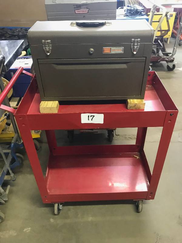 MACHINIST TOOLBOX W SHOP CART