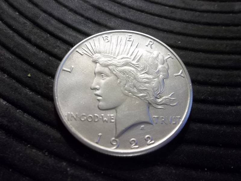1922 S  Silver Peace Dollar