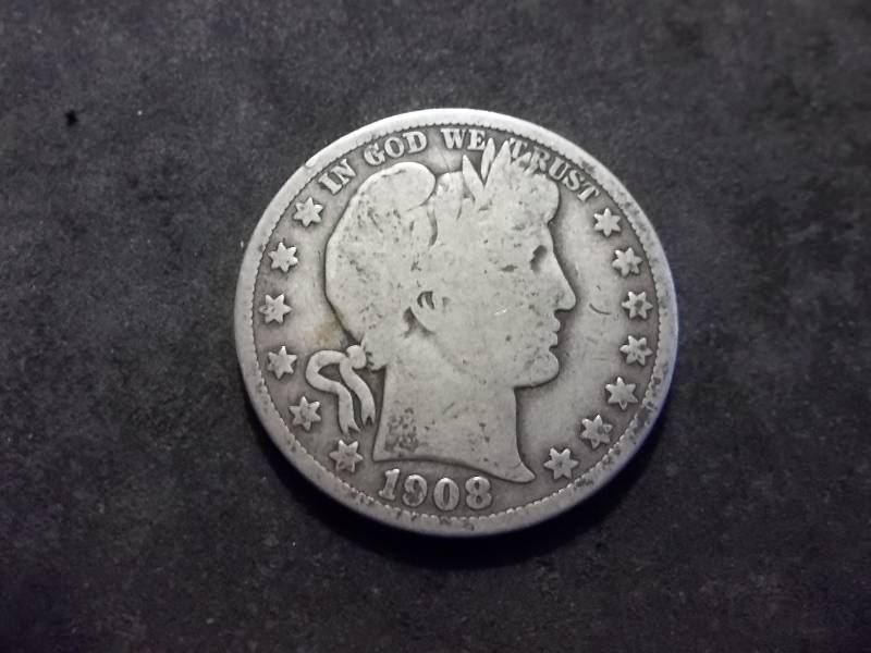 1908 O Barber Half Dollar