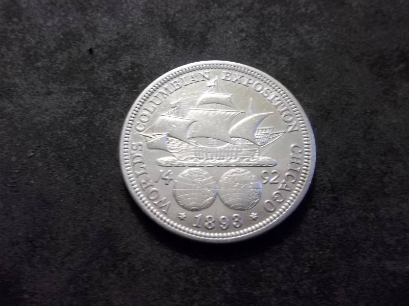 1893 Columbian Exposition Silver Half Dollar Comemmorative