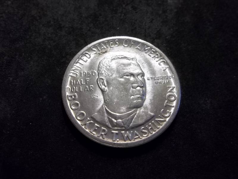 1950 Booker T. Washington Silver Half Dollar Comemmorative