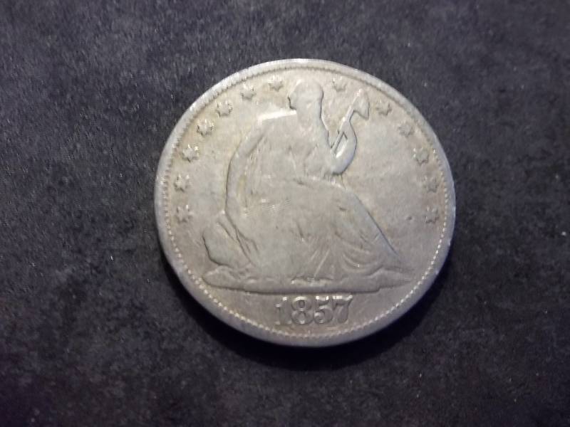 1857 Seated Liberty Half Dollar
