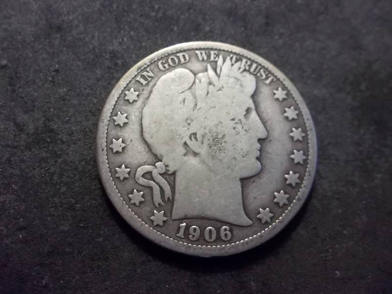 1906 D Barber Half Dollar