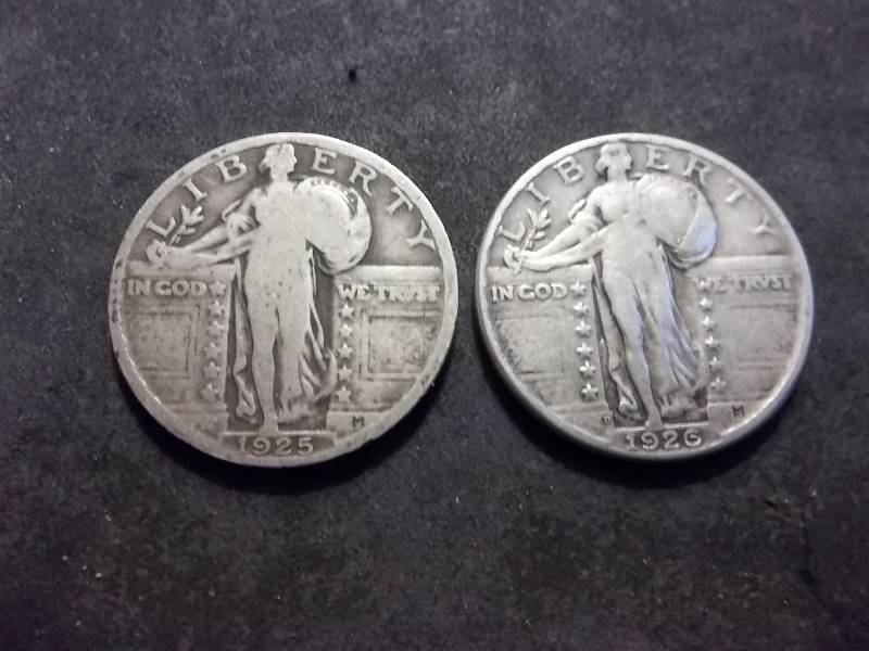 1925, 1926 D Standing Liberty Quarters