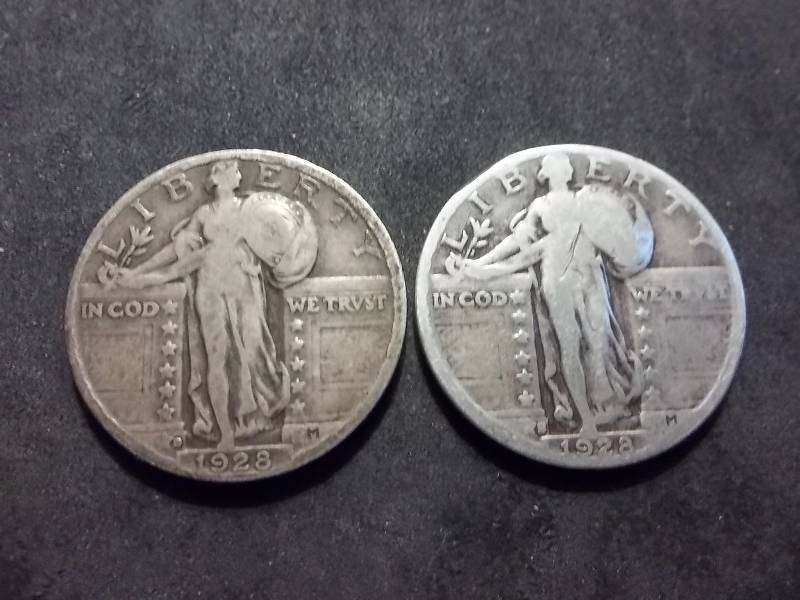 1928 D, 1928 S Standing Liberty Quarters