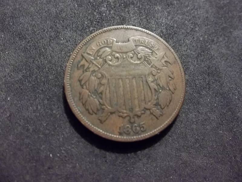 1865 2-Cent Piece