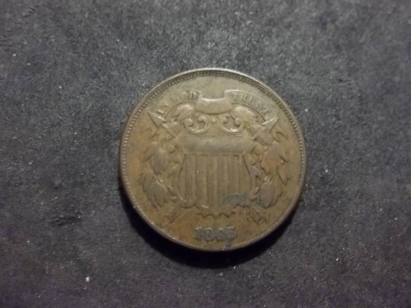 1865 2-Cent Piece
