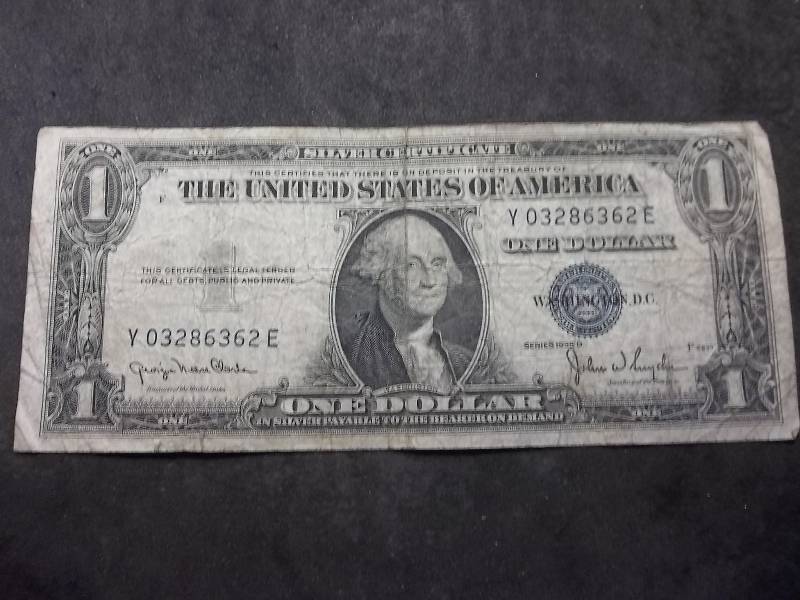 1 Dollar US Silver Certificate Series 1935D