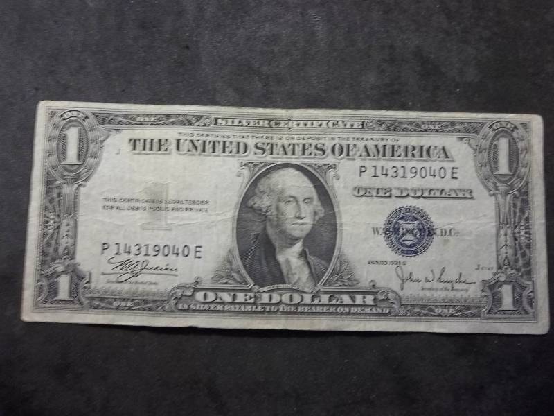 1 Dollar US Silver Certificate Series 1935C