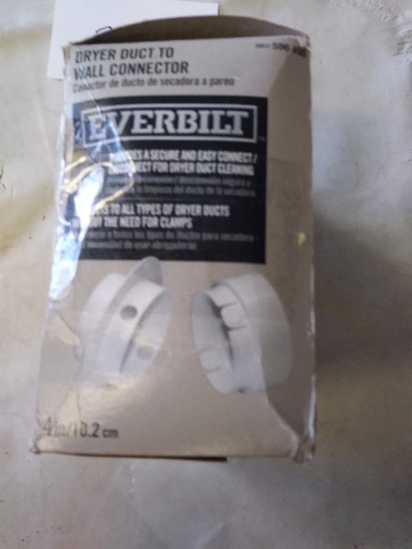 Overbuilt 4 Exhaust Dryer Duct to Wall Connector