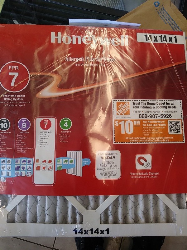 5X Honeywell Air Filter