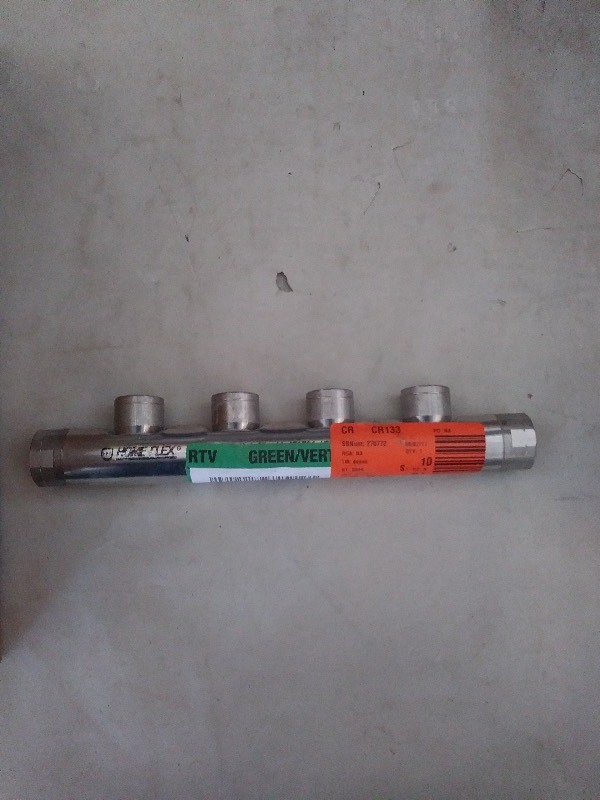 4x 34 in. x 34 in. x 12 in. Stainless Steel CSST FIPT Manifold