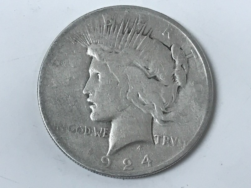 1924 Peace Silver Dollar ...