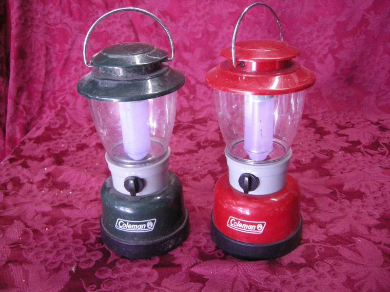 lot 69 image: 2 Coleman Battery Lanterns