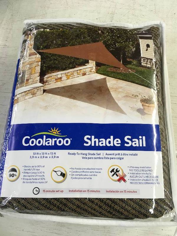 13 SHADE SAIL WROPES, MSRP $19.97