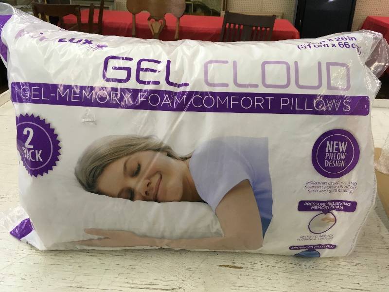 PURELUX 2PK MEMORY FOAM, MSRP $9.99