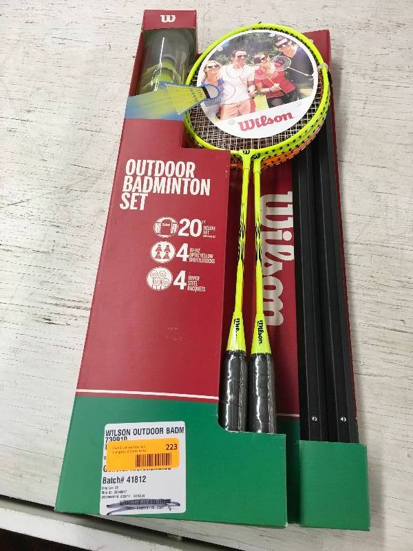 WILSON OUTDOOR BADMINTON, MSRP $39.99