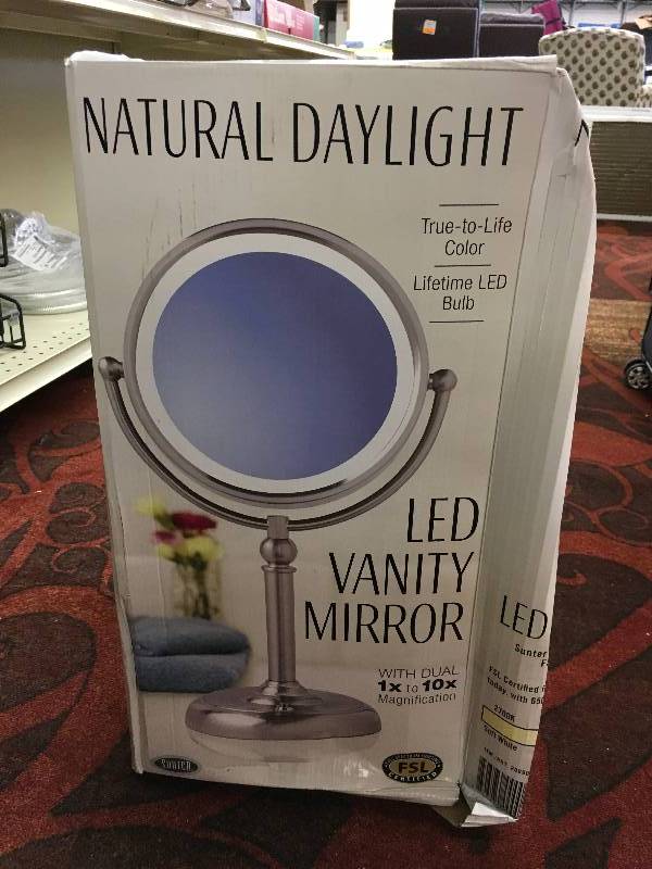 LED VANITY MIRROR SUNTER, MSRP $19.99