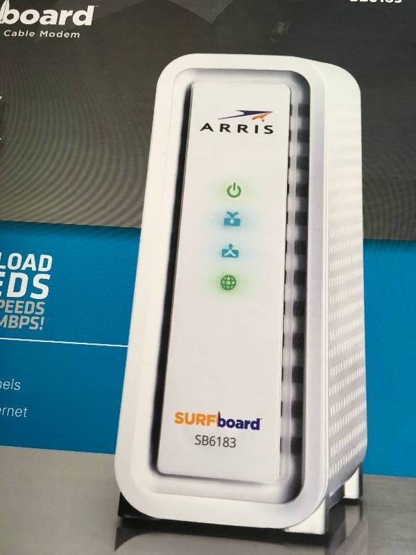 ARRIS SURFBOARD CABLE MODEM SB6183, MSRP $89.99