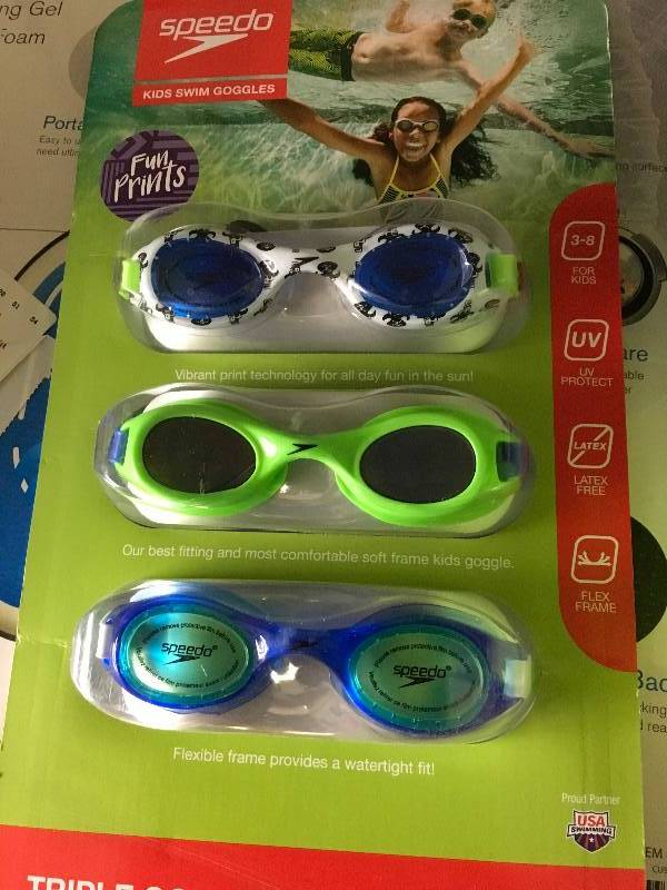 SPEEDO KIDS HYDROSPEX 3PK, MSRP $14.99