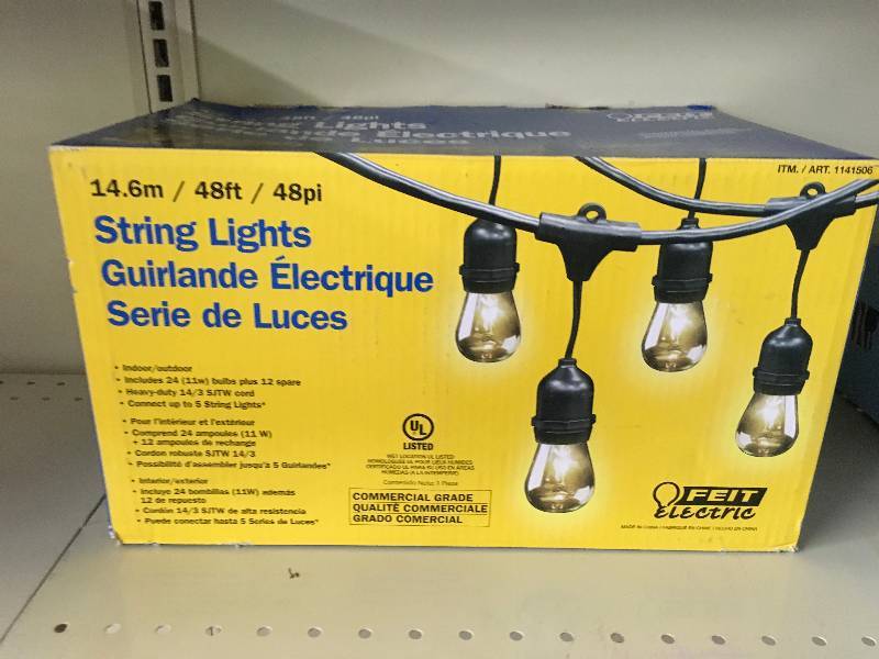 FEIT 48 INCANDESCENT LIGHT STRING, MSRP $29.99