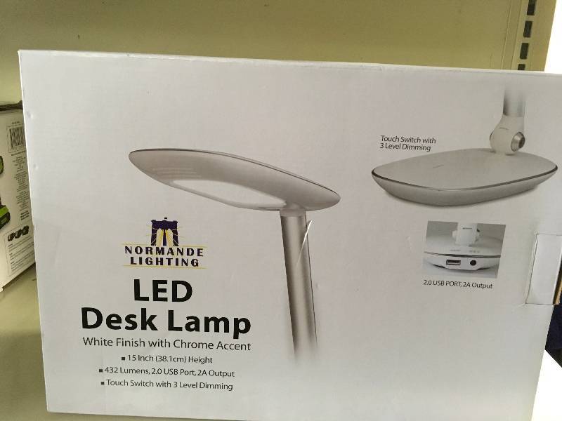 NORMANDE LED LAMP W2.0A, MSRP $18.99
