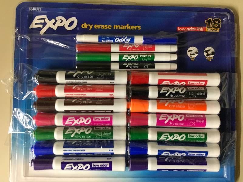 EXPO DRY ERASE 18CT, MSRP $12.49