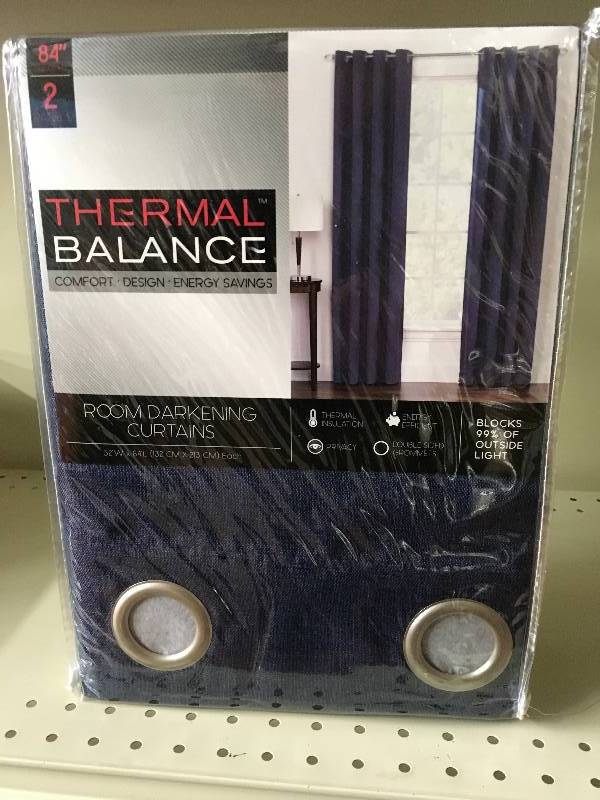 THERMAL BALANCE CURTAINS, MSRP $21.99